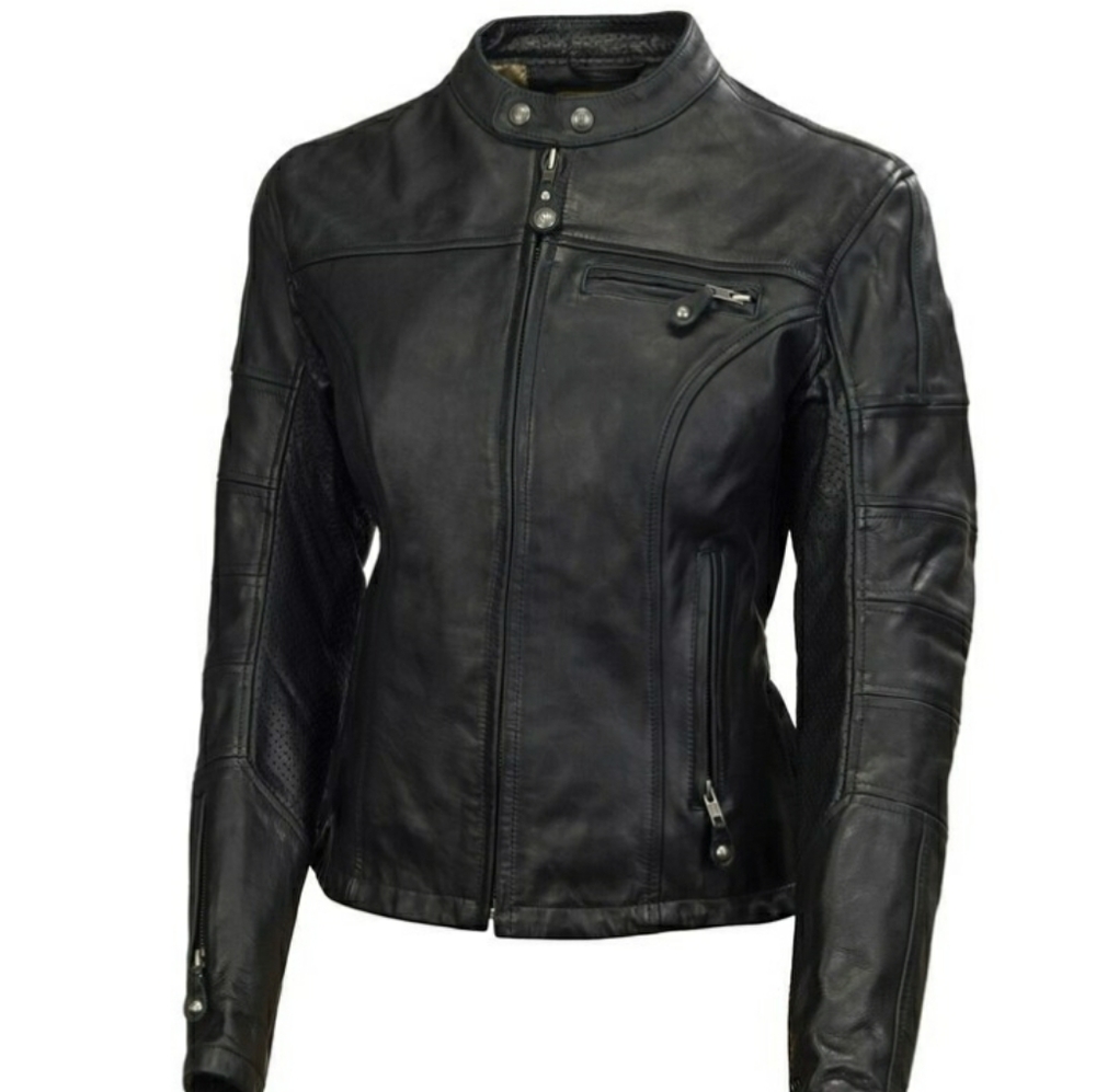 Roland Sands Maven Women's Leather Jacket Black Large
